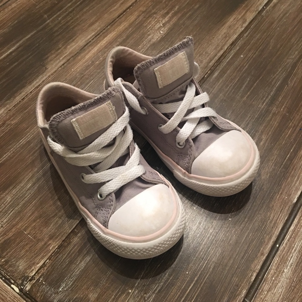 Light grey toddler Converse